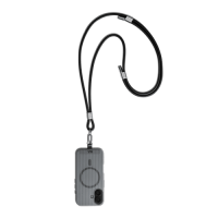 Black Anchor Silicone Phone Lanyard