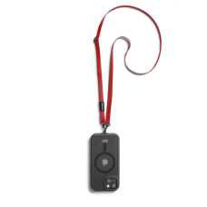Red Leatherite Crossbody Phone Lanyard - Strap